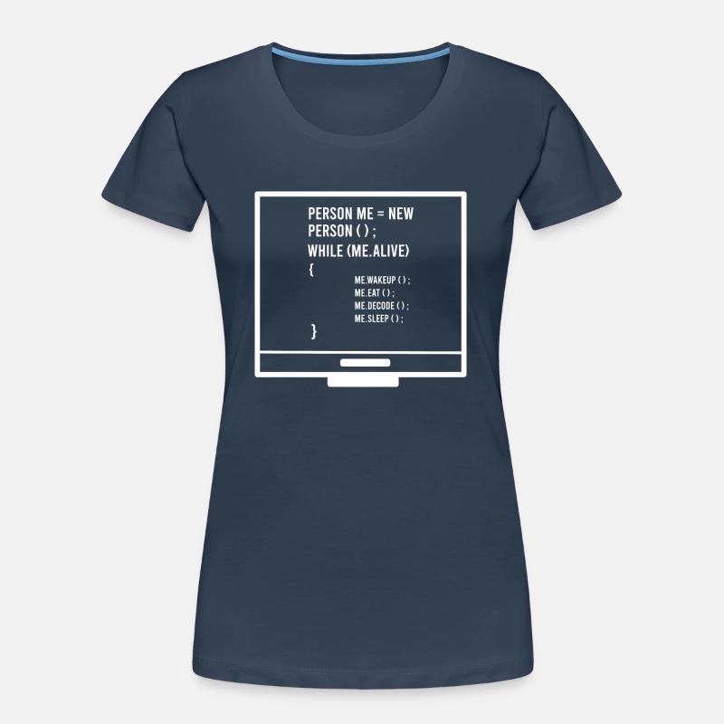 Codierung Programmierung Computerprogrammierer Frauen Premium Bio T-Shirt