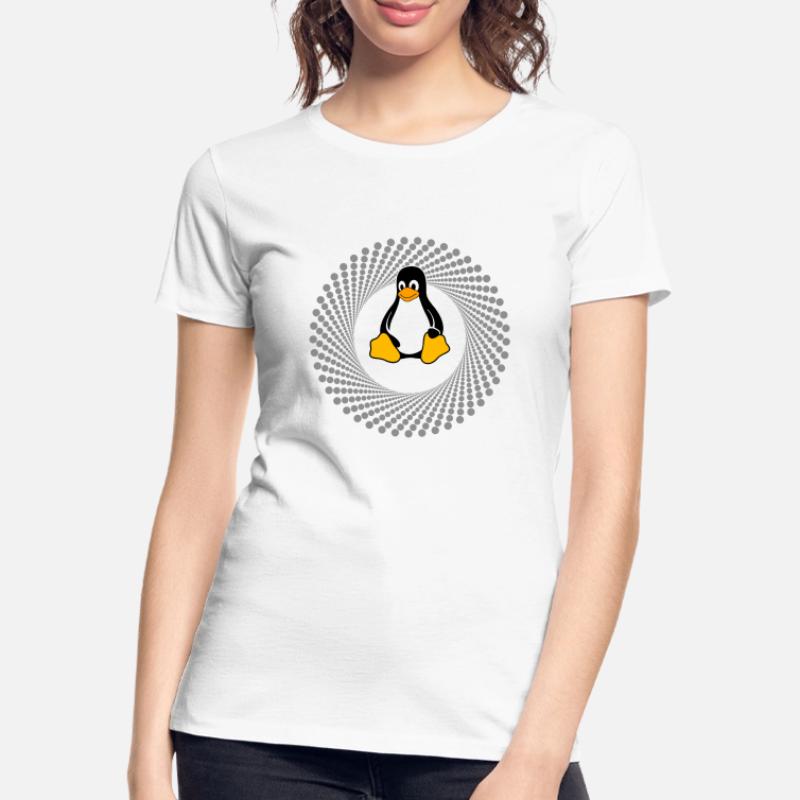 Pinguin pc Computer Nerd sysadmin Programm geek Frauen Premium Bio T-Shirt