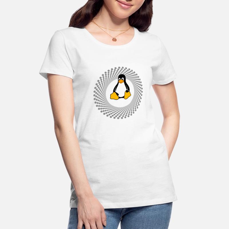 Pinguin pc Computer Nerd sysadmin Programm geek Frauen Premium Bio T-Shirt