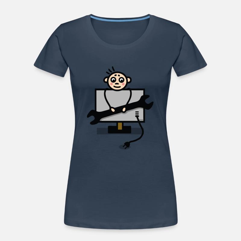Fernsehtechniker Frauen Premium Bio T-Shirt