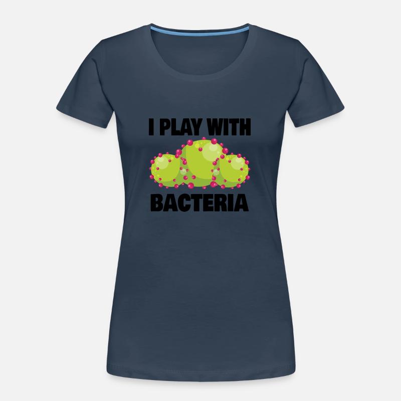 Microbiologist Microbiology Lab Staph Gift Idea Frauen Premium Bio T-Shirt