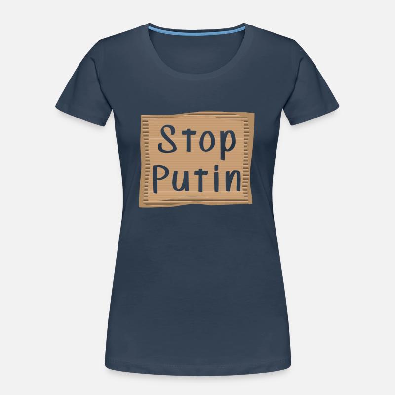 Arrêtez Poutine T-shirt bio Premium Femme
