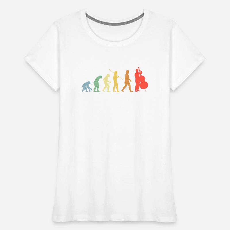 Contrebasse Evolution Retro Chello Chello Player T-shirt bio Premium Femme