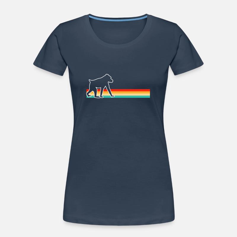 Monkey Retro Women's Premium Organic T-Shirt