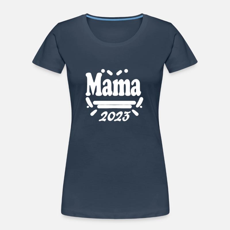 Mama 2023 loading - Werdende Mutter 2023 Frauen Premium Bio T-Shirt