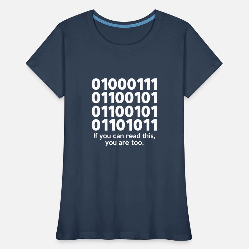 If You Can Read This Coder Programmer Comupter Dev Frauen Premium Bio T-Shirt