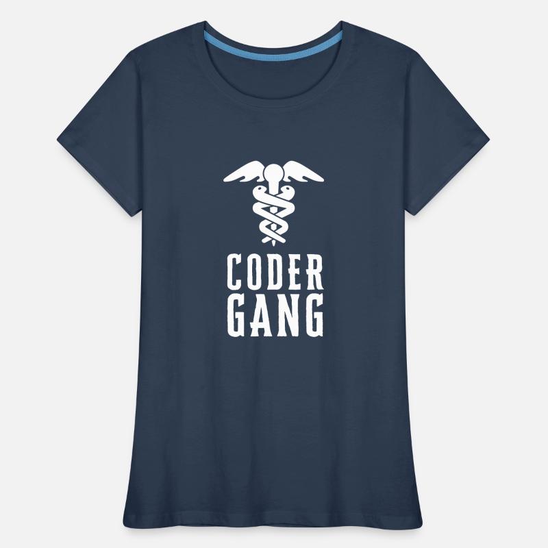 Codage du codeur médical VA Nurse et codage clinique T-shirt bio Premium Femme