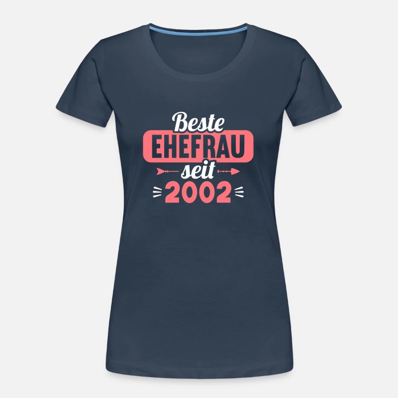Beste Ehefrau Bester Ehemann seit 2002 Frauen Premium Bio T-Shirt
