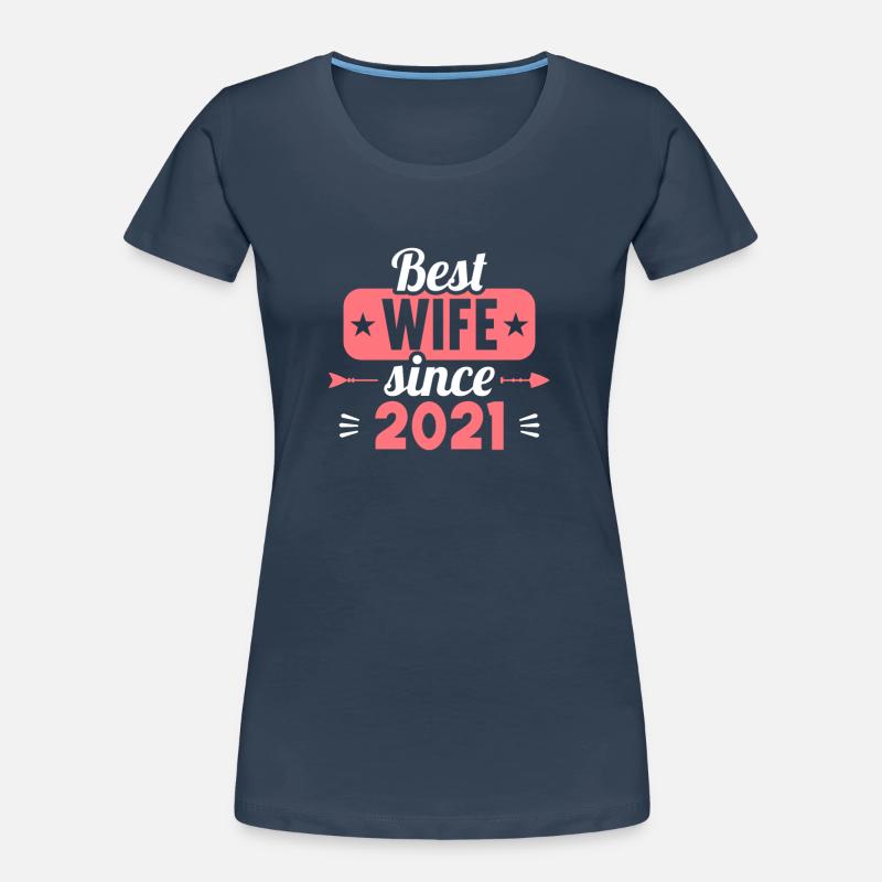 Beste Ehefrau Bester Ehemann seit 2021 Frauen Premium Bio T-Shirt