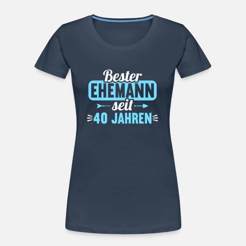 Beste Ehefrau Bester Ehemann seit 40 Jahren Frauen Premium Bio T-Shirt