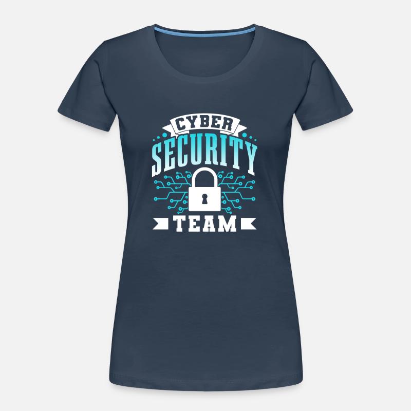 Équipe de cybersécurité Piratage de la sécurité informatique Hacker T-shirt bio Premium Femme