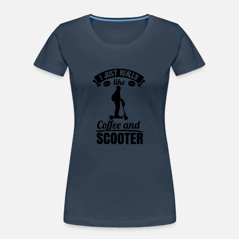 E-Roller E-Scooter Roller Electric Scooter Roller Frauen Premium Bio T-Shirt
