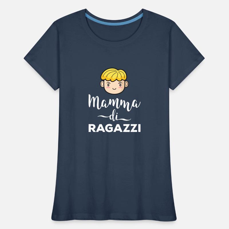 Mama von Jungen Geschenk Mutter Muttertag Frauen Premium Bio T-Shirt