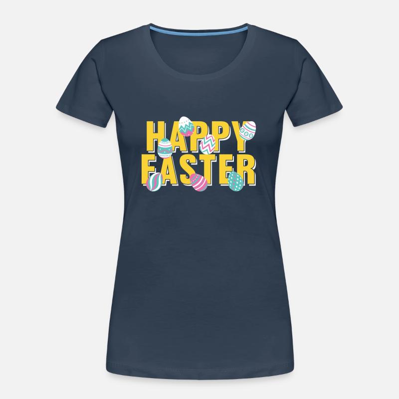 Happy Easter Easter Easter Easter Egg Sayings Women's Premium Organic T-Shirt