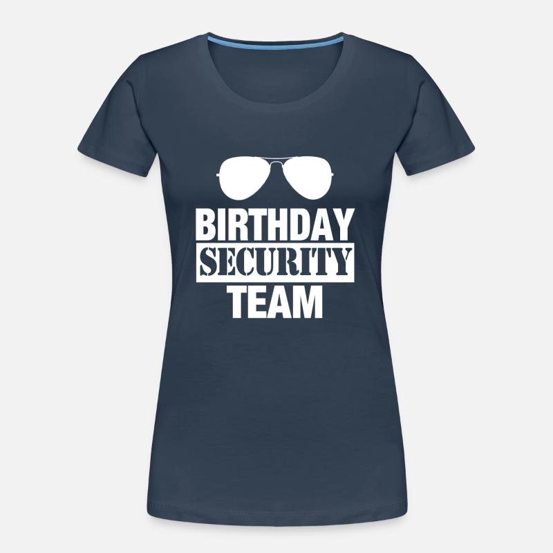 Sécurité d’anniversaire Équipe sécurité Sécurité T-shirt bio Premium Femme