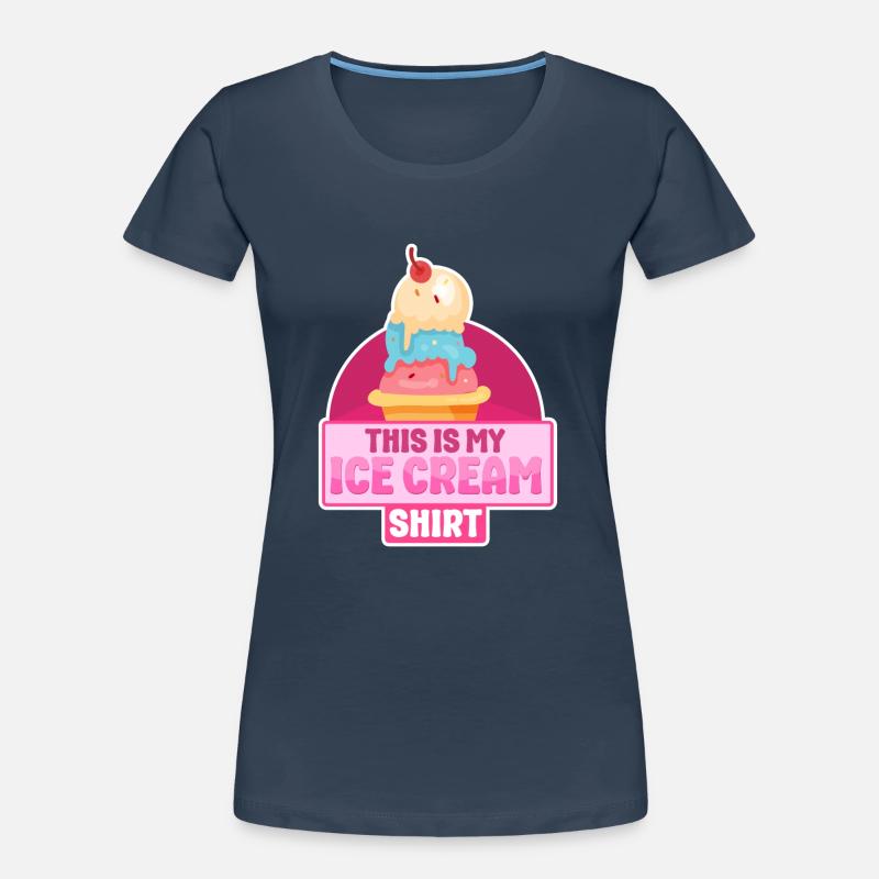 Cornet de crème glacée C’est ma glace T-shirt bio Premium Femme