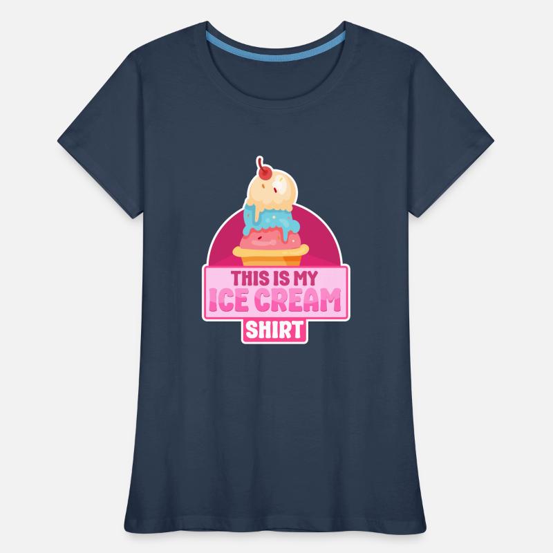 Cornet de crème glacée C’est ma glace T-shirt bio Premium Femme