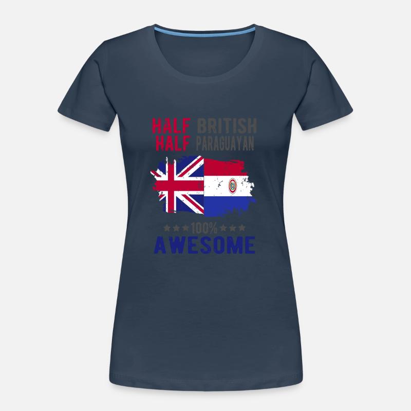 Half British Half Paraguayan Women's Premium Organic T-Shirt
