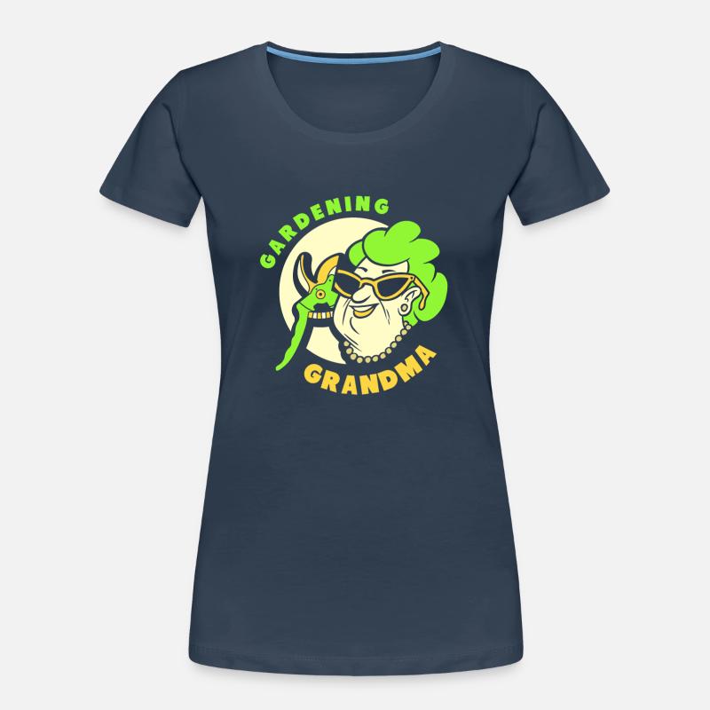 Gartenarbeit Oma Garten Gärtnerin Großmutter Frauen Premium Bio T-Shirt