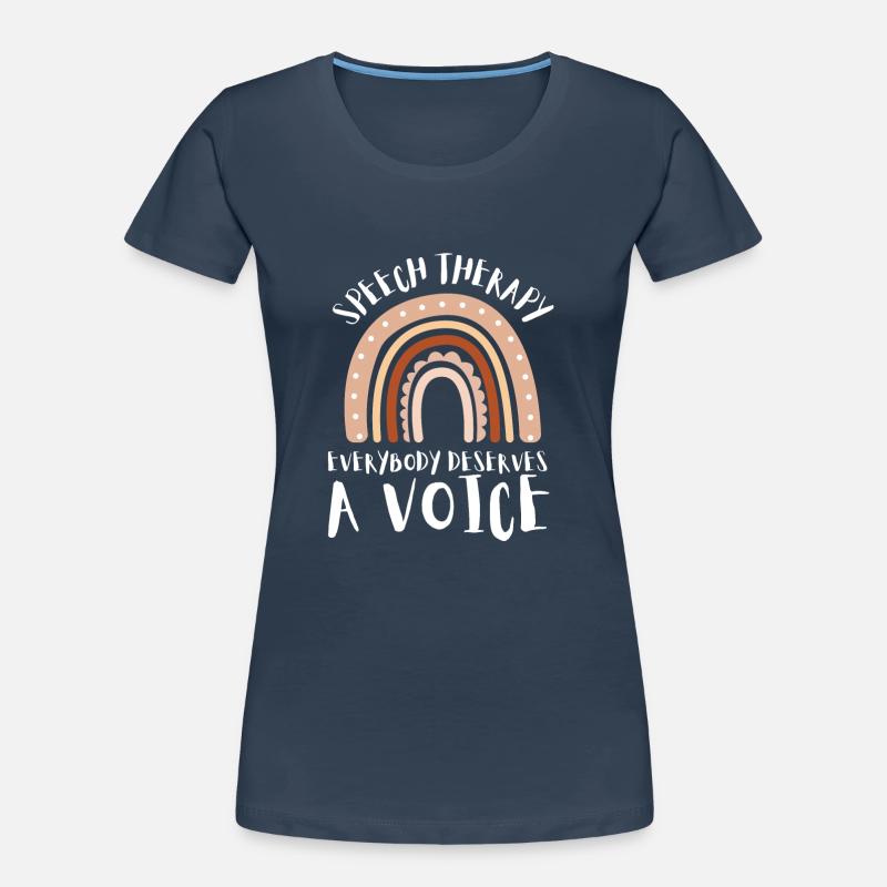Speech Language Pathologist Speech Therapy SLP Frauen Premium Bio T-Shirt