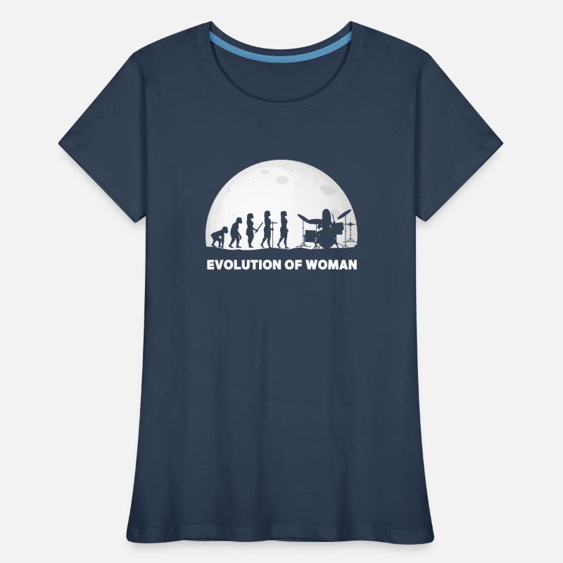 Schlagzeuger Evolution Batteur T-shirt bio Premium Femme