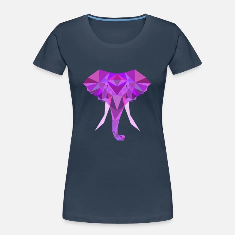 Polygone Poly Bas Éléphant T-shirt bio Premium Femme