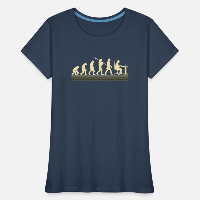 Software-entwickler-evolution Frauen Premium Bio T-Shirt