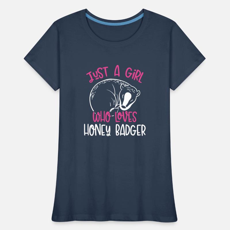 Nur Ein Mädchen, Das Dachs Liebt Frauen Premium Bio T-Shirt