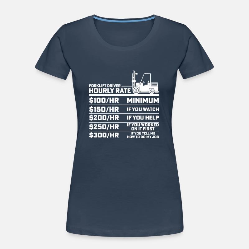 Staplerfahrer Gabelstaplerfahrer Gabelstapler Lohn Frauen Premium Bio T-Shirt