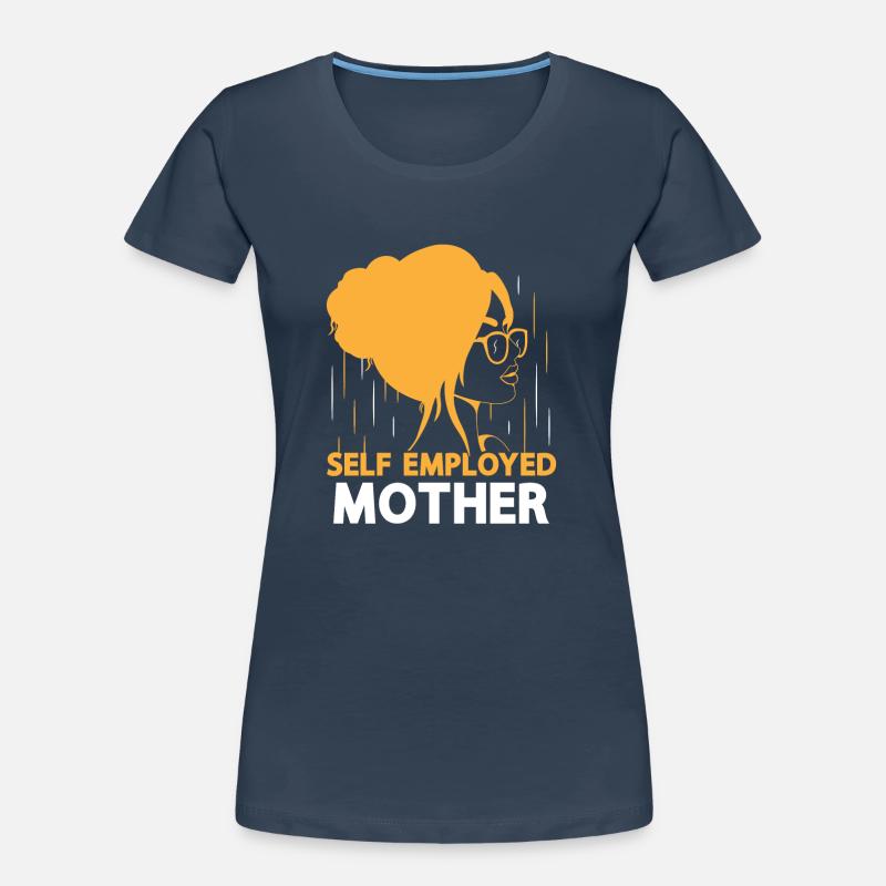 Selbstständige Mutter Freelancer Selbstständig Frauen Premium Bio T-Shirt