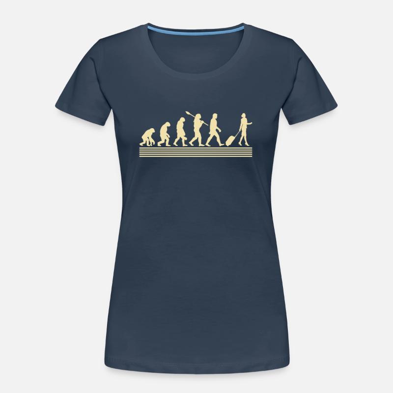 Stewardessen-evolution Frauen Premium Bio T-Shirt