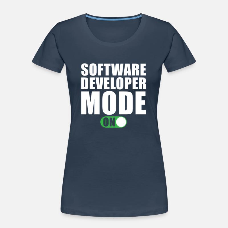 Software Developer Mode On Women's Premium Organic T-Shirt
