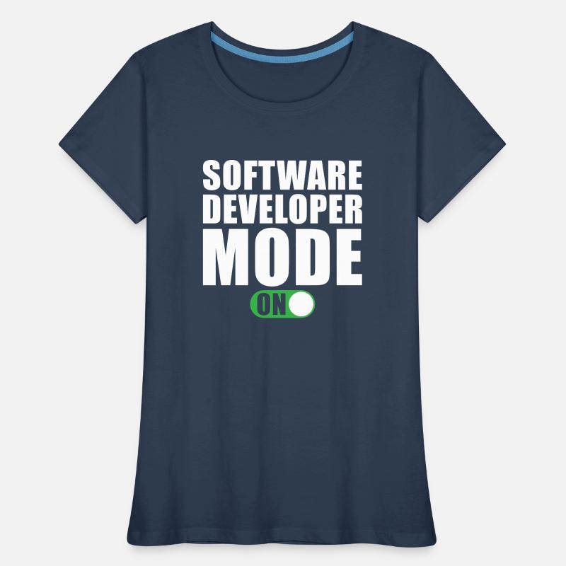 Software Developer Mode On Women's Premium Organic T-Shirt