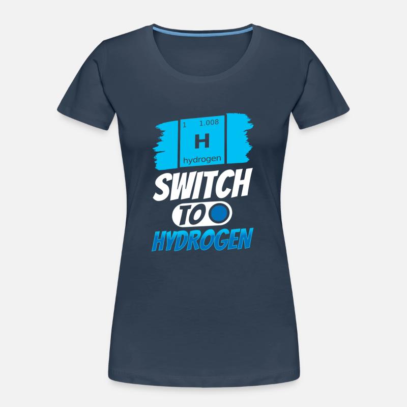 Passage à l’hydrogène, élément énergétique hydrogène T-shirt bio Premium Femme