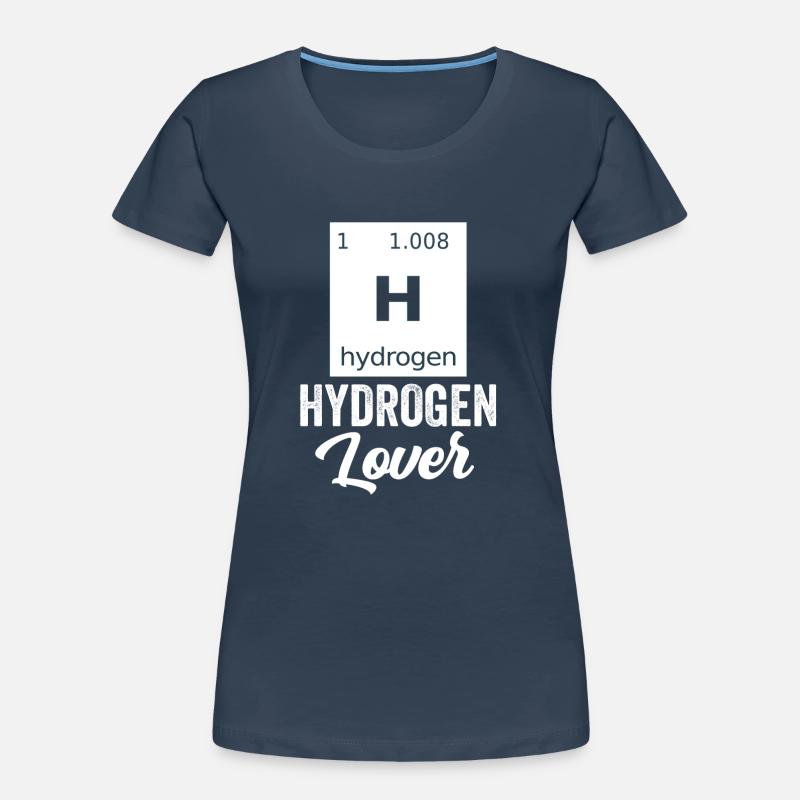 Hydrogen Lover Element Énergie hydrogène T-shirt bio Premium Femme