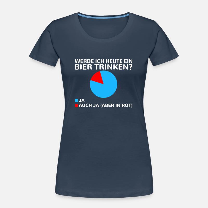 Werde ich heute ein Bier trinken? Ja oder ja (nur Frauen Premium Bio T-Shirt