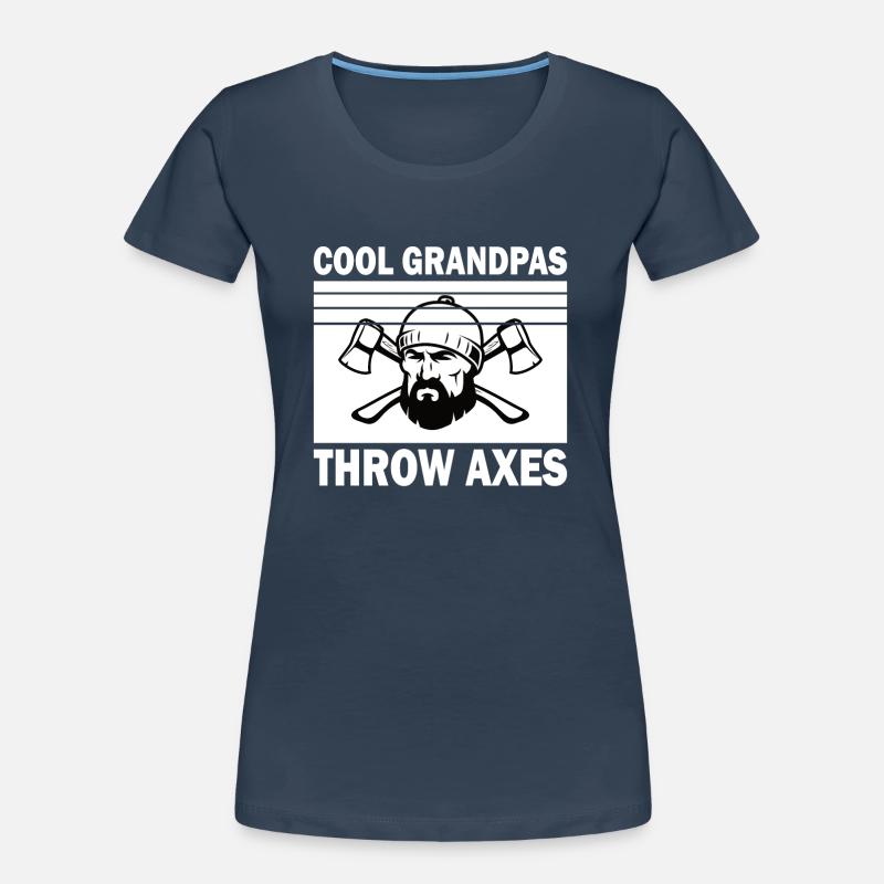 Grandpa Axe Throw Axe Throw Target Throw Axe Throw Pension Women's Premium Organic T-Shirt