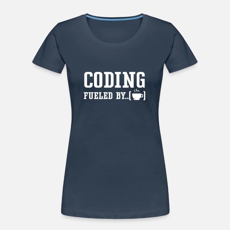 Programmieren Angetrieben Durch Koffein Coding Frauen Premium Bio T-Shirt