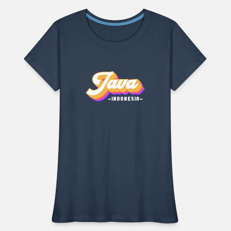 Vintage Urlaub Reise Indonesien Java Frauen Premium Bio T-Shirt