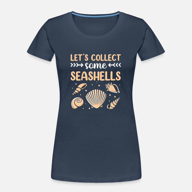 Let's Collect Shells Shell Collector Shell Women's Premium Organic T-Shirt