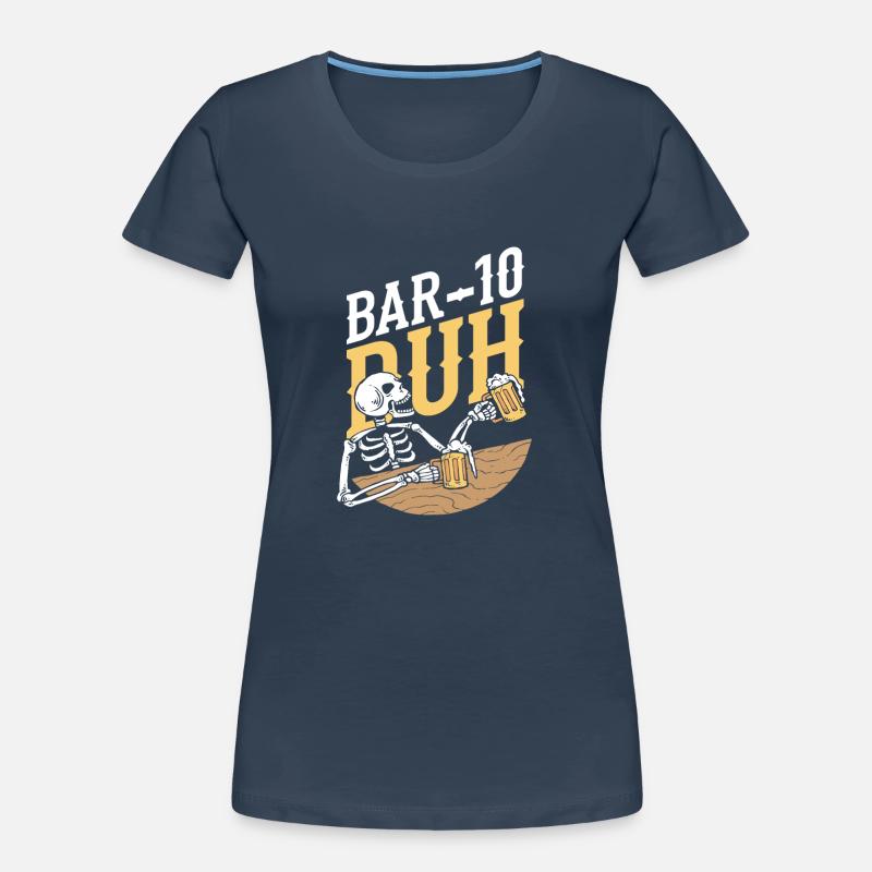 Bartender Skeleton Women's Premium Organic T-Shirt