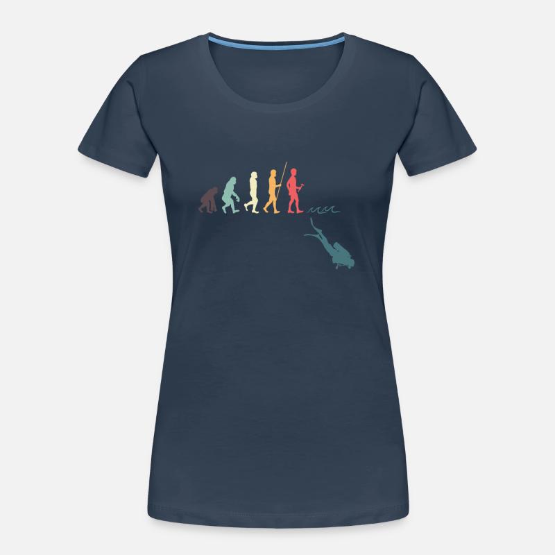 Évolution de la plongée T-shirt bio Premium Femme