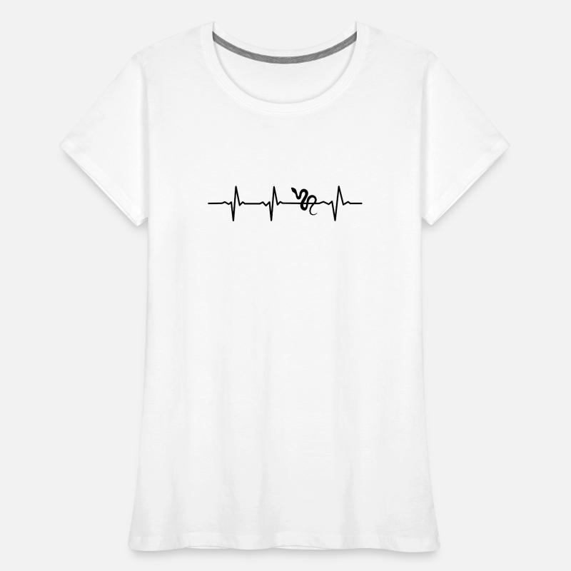 Snake Retro Reptile Python Gift idea Frauen Premium Bio T-Shirt