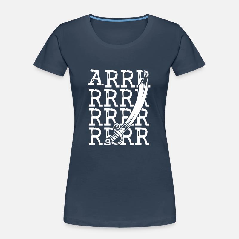 Arrrr Pirate Épée T-shirt bio Premium Femme