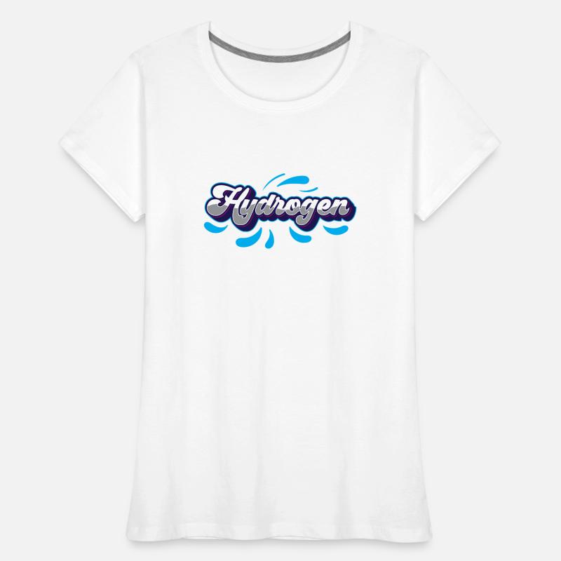 Hydrogène Hydrogène Élément d’énergie T-shirt bio Premium Femme