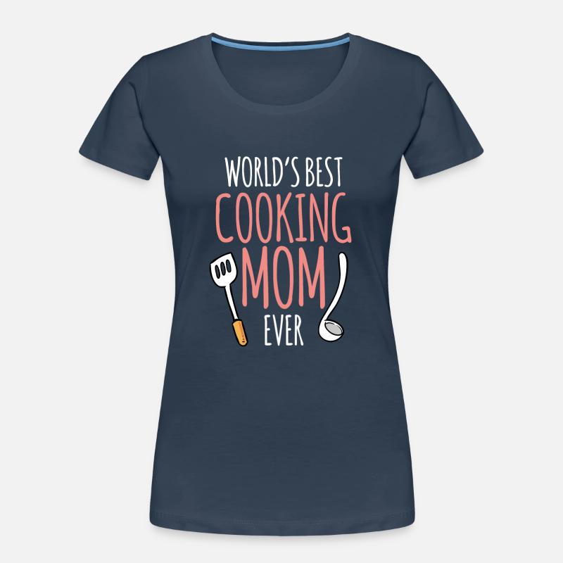 Beste Kochende Mutter Der Welt Koch Kochen Mama Frauen Premium Bio T-Shirt