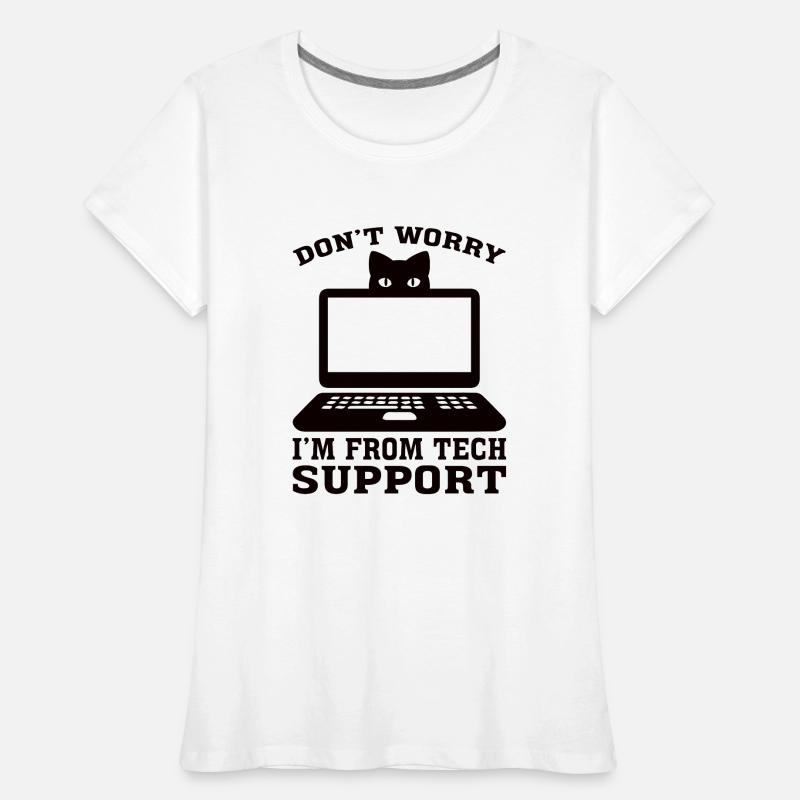 Technischer Support Computer Technik IT Software Frauen Premium Bio T-Shirt