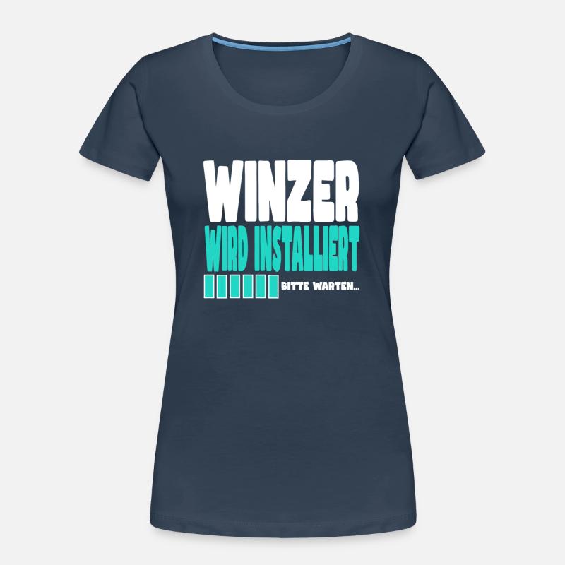 Winzer wird installiert Frauen Premium Bio T-Shirt