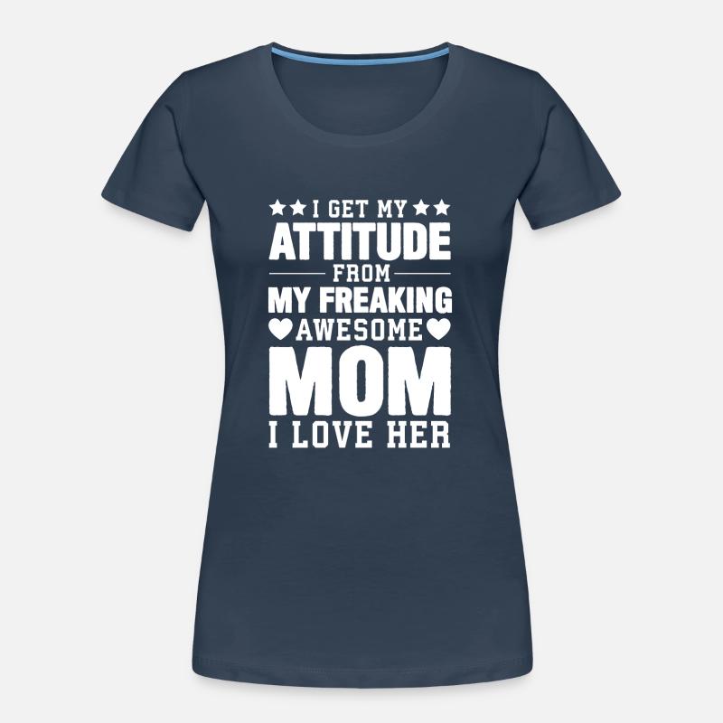 Stolze Mama Einer Wundervollen Tochter Geschenk Frauen Premium Bio T-Shirt