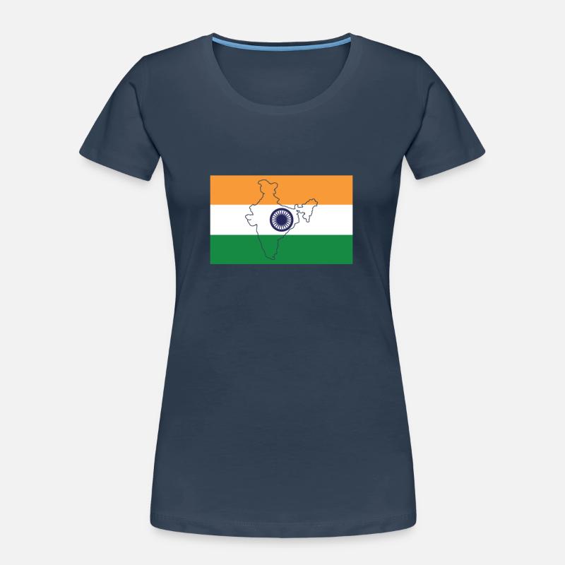 Drapeau de l’Inde T-shirt bio Premium Femme
